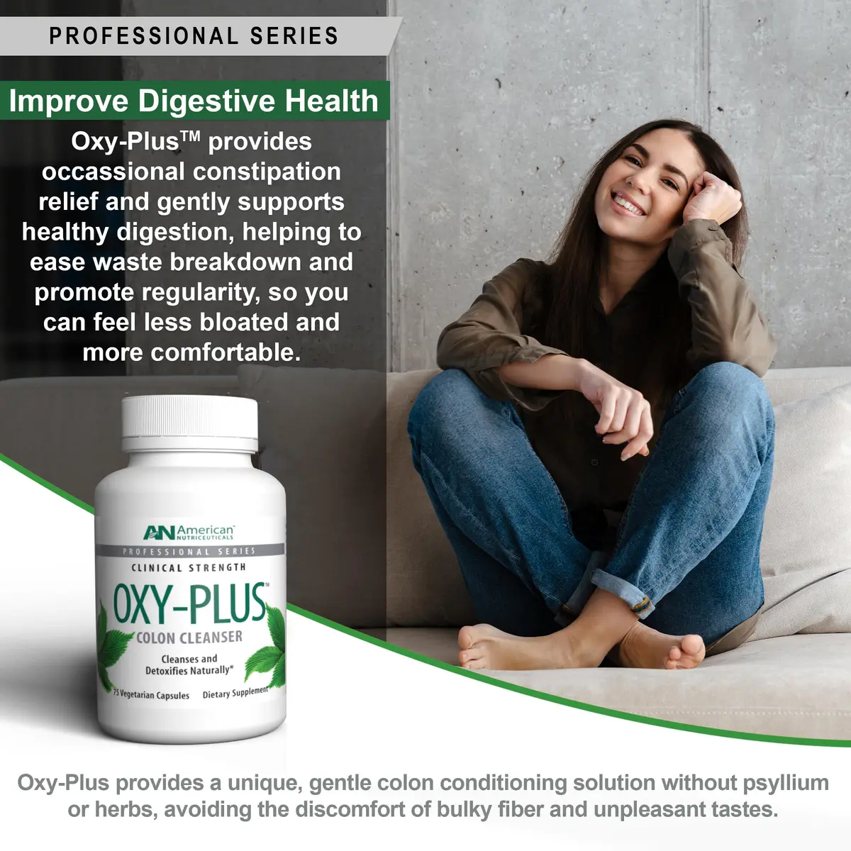 American Nutriceuticals Oxy-Plus Colon Cleanse Detox 75 Capsules | Fast Relief & Heavy Metal Removal - view 6