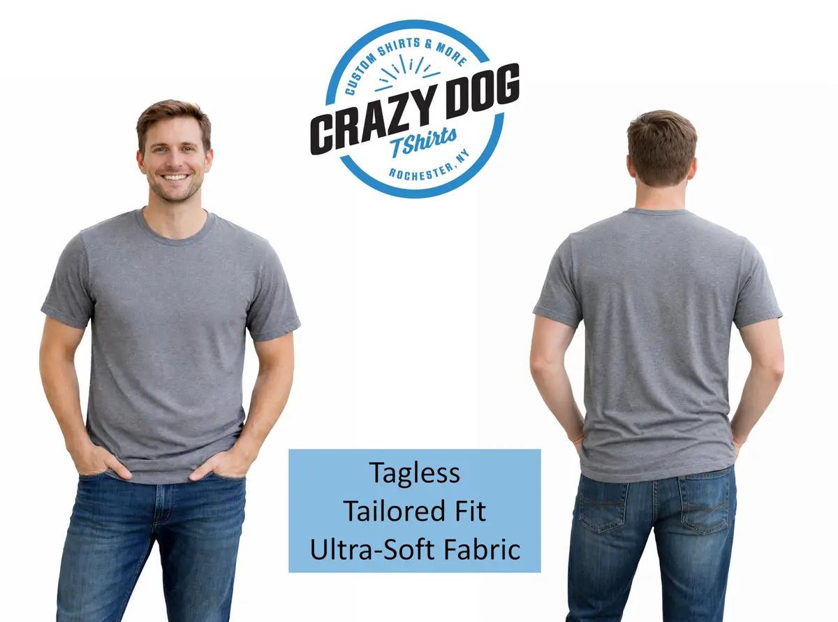 Crazy Dog T-Shirts Some People Think I Have ADD But? Men's Grey T-Shirt M | Funny Animal Sayings - view 2