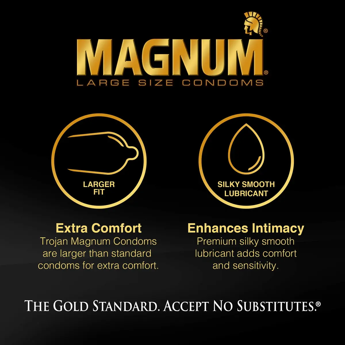 Trojan Magnum Thin Large Size Condoms 12 Count | Natural Feel & Secure Fit with UltraSmooth Lubricant - view 3