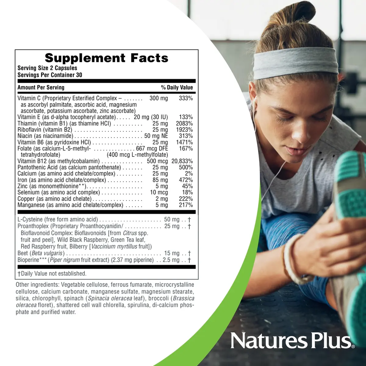NaturesPlus Hema-Plex Iron 3 Pack | 85 mg Chelated Iron + Vitamins for Healthy Blood - view 4