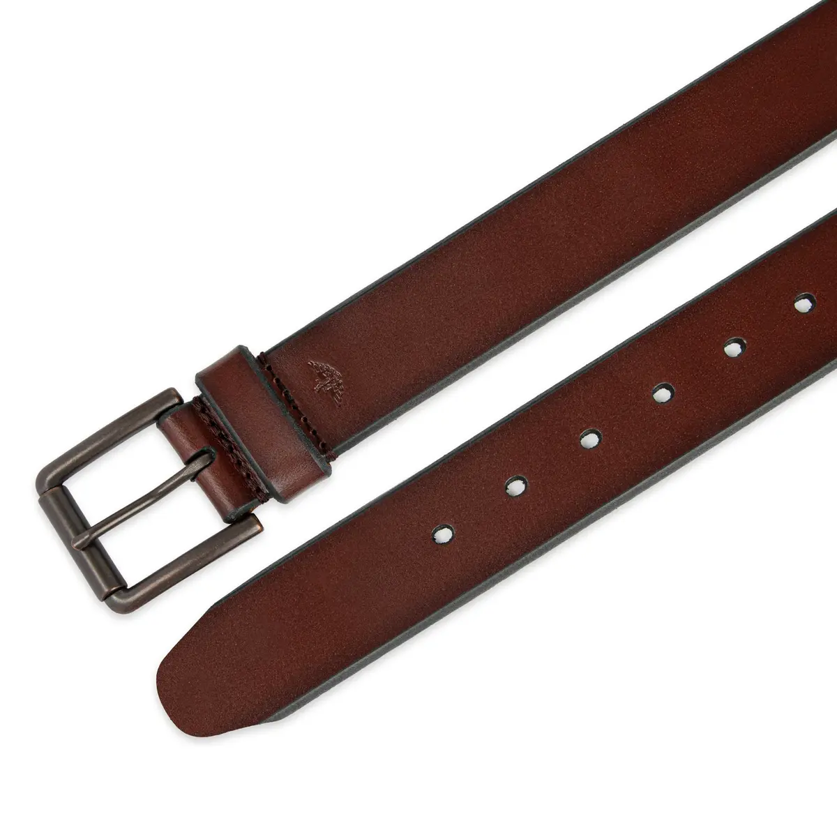 Dockers Mens Leather Casual Belt Brown 36 (1.5 inch) | Everyday Style with Roller Buckle - view 5