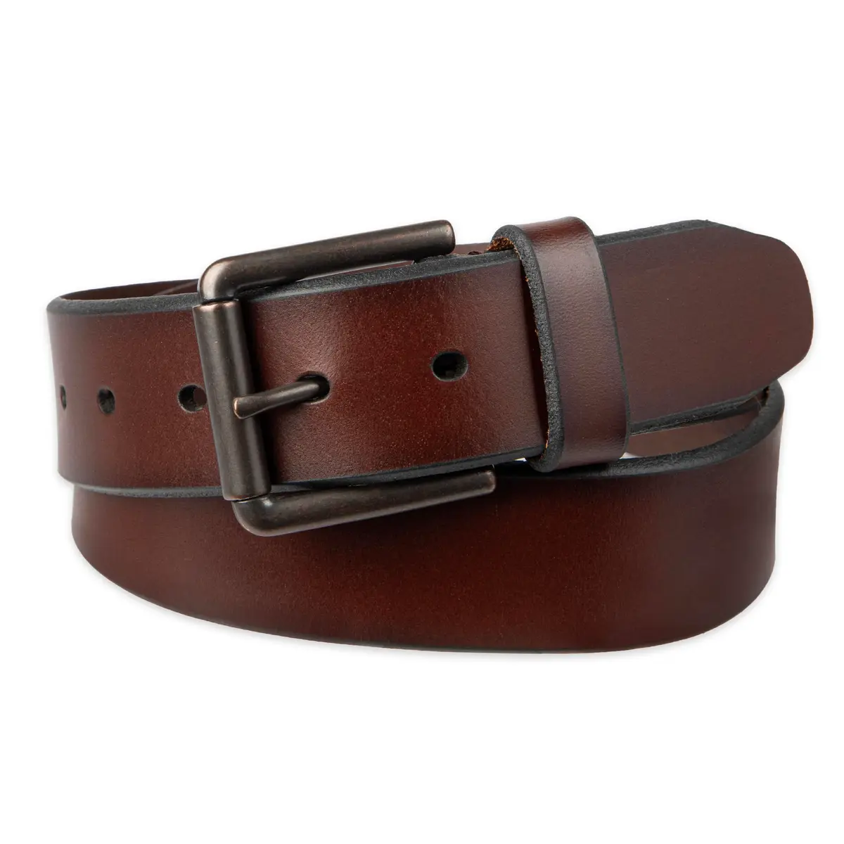 Dockers Mens Leather Casual Belt Brown 36 (1.5 inch) | Everyday Style with Roller Buckle - view 2