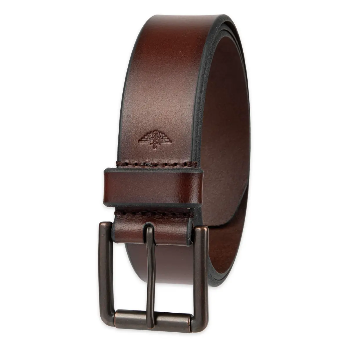 Dockers Mens Casual Belt 38 US | Classic Leather, Silver Buckle, 1.5" Wide - main product image