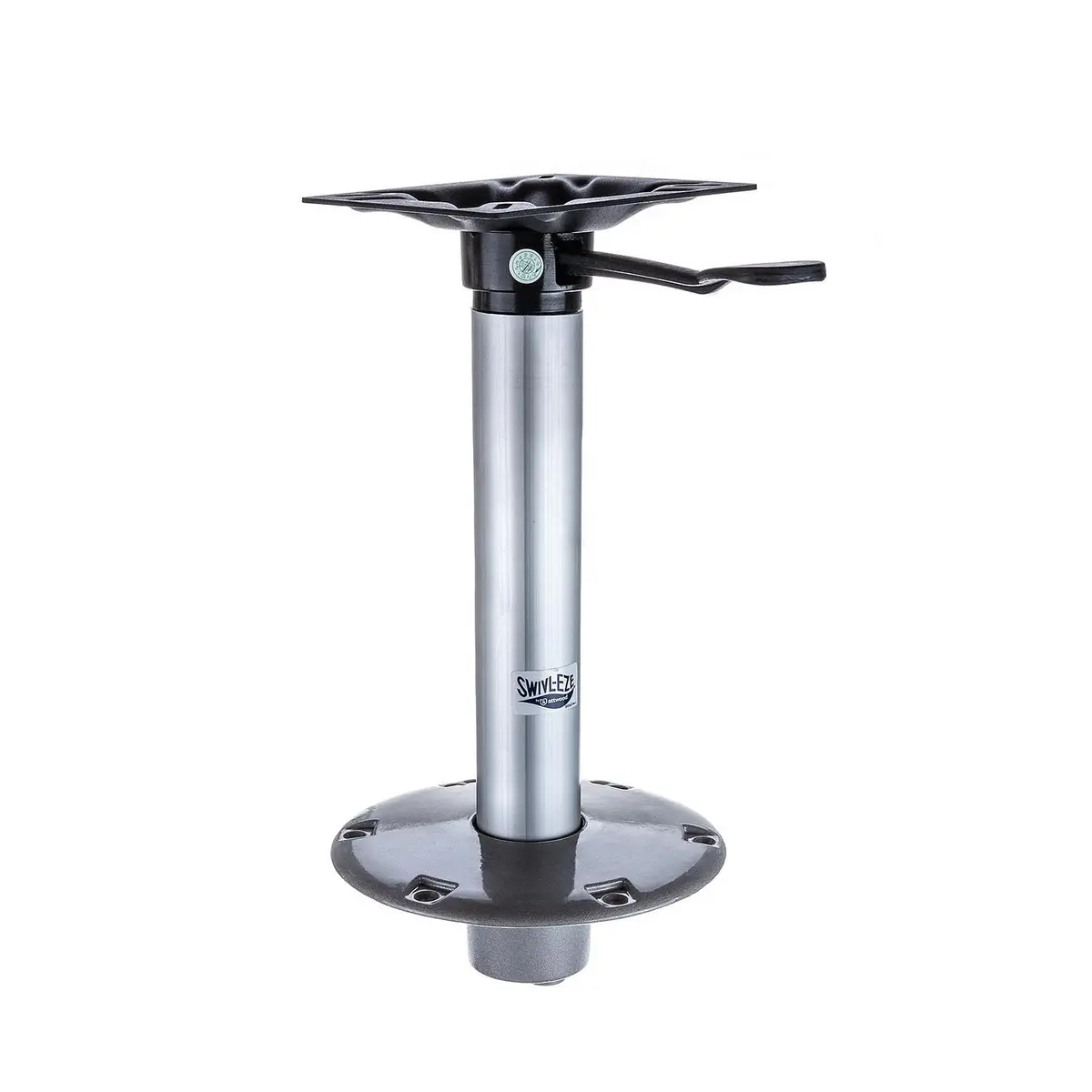 attwood Swivl-Eze 238 Series Boat Pedestal Seat Kit 23813-7, One Size | Aluminum 13-inch Seat Post for Marine Use - main product image