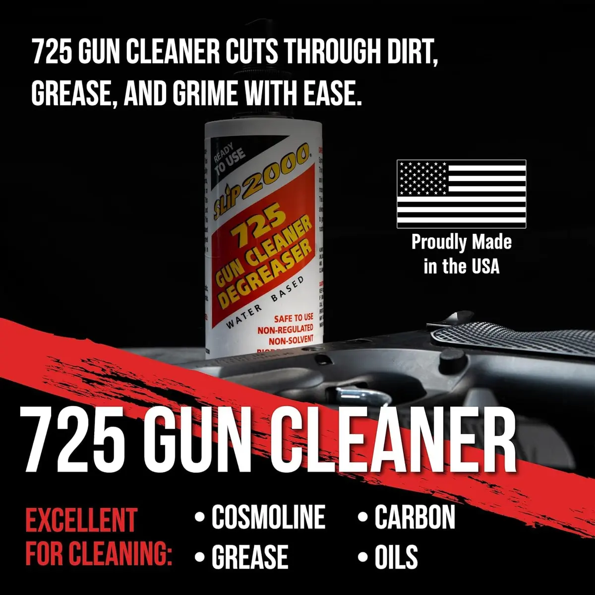 Slip2000 725 Gun Cleaner and Degreaser 16 fl oz | Removes Carbon, Grease & Grime - view 2
