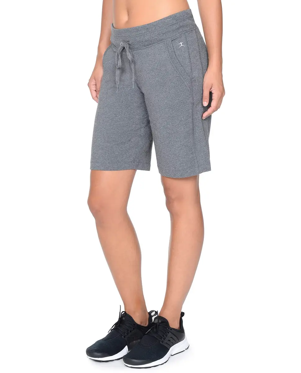 Danskin Women's Essential Bermuda Short | Cotton-Spandex, 10" Inseam, Casual & Workout Wear - view 2
