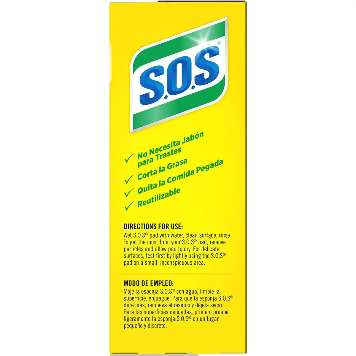 S.O.S Steel Wool Soap Pads Lemon Fresh 60 Count | Tough on Grease, Gentle on Hands - view 6
