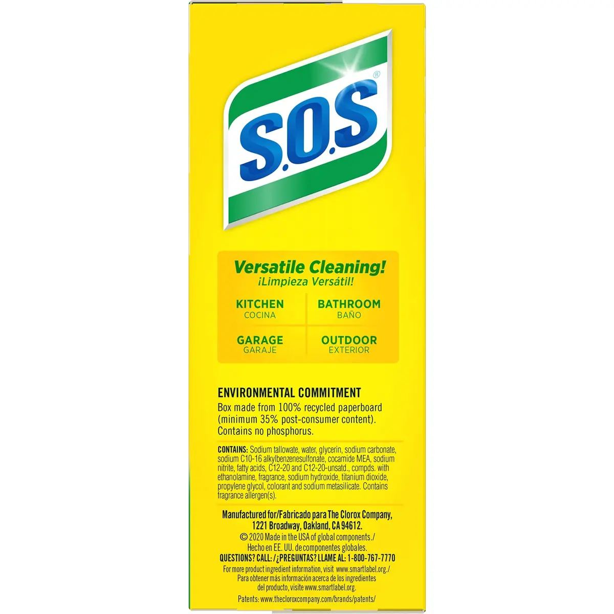S.O.S Steel Wool Soap Pads Lemon Fresh 60 Count | Tough on Grease, Gentle on Hands - view 7