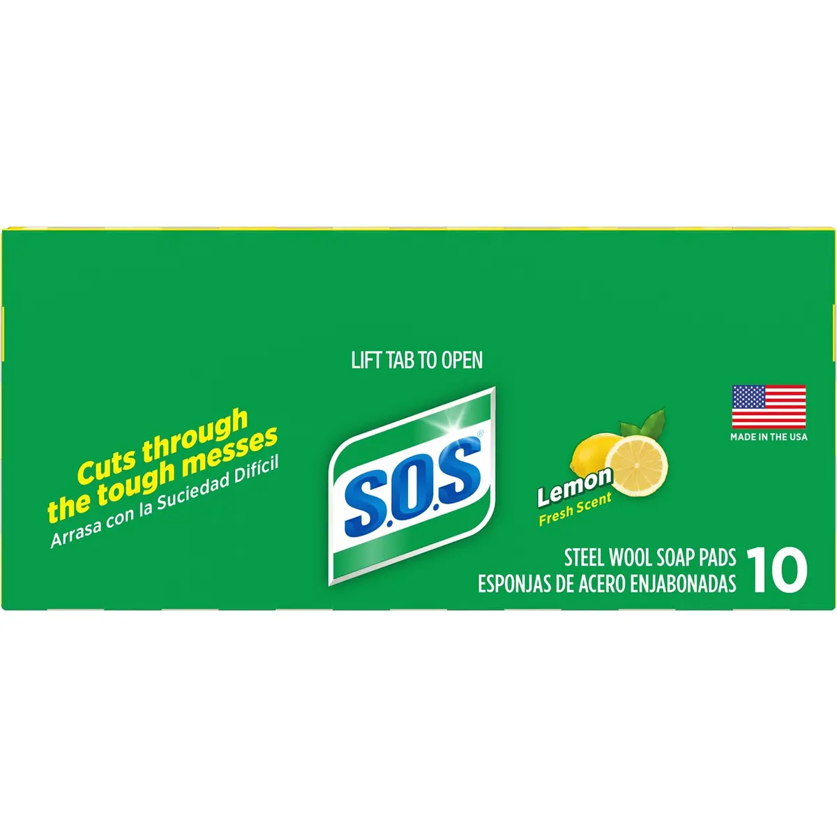 S.O.S Steel Wool Soap Pads Lemon Fresh 60 Count | Tough on Grease, Gentle on Hands - view 8