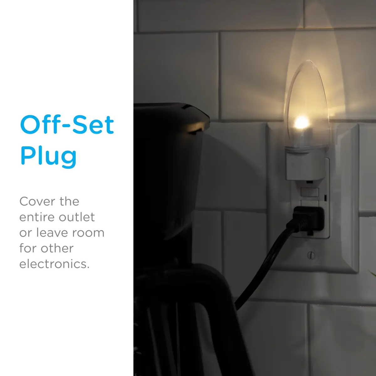 Lights By Night Plug-in LED Night Light 2-Pack | Automatic Dusk-to-Dawn Sensor - view 3