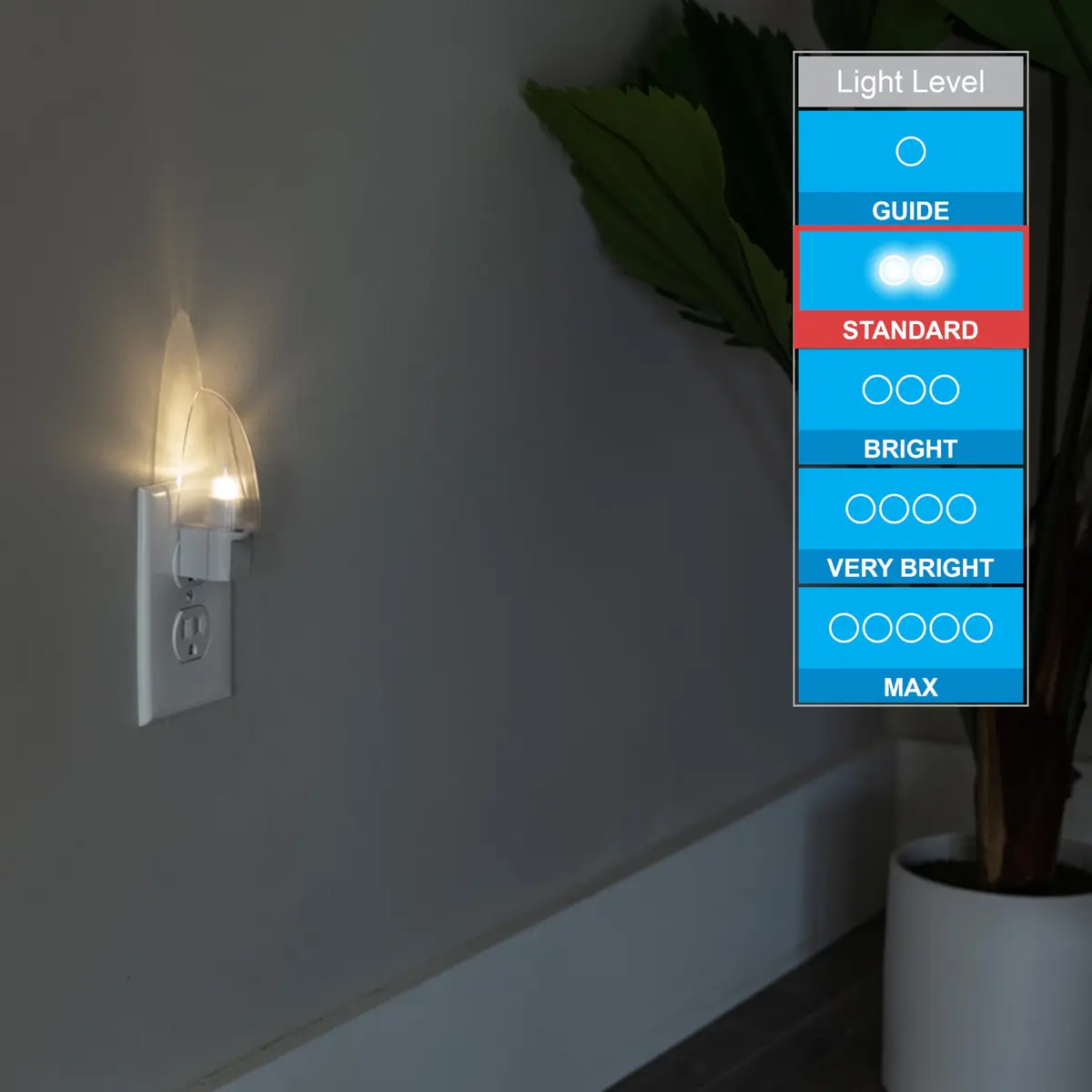 Lights By Night Plug-in LED Night Light 2-Pack | Automatic Dusk-to-Dawn Sensor - view 4