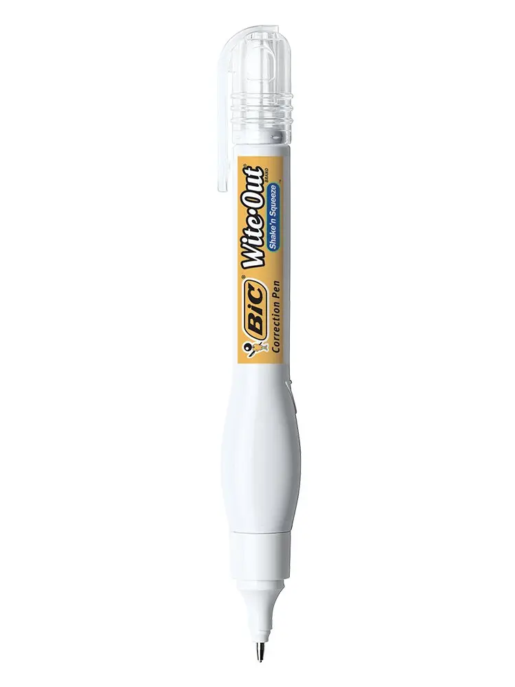 BIC Correction Pen | Precise, Quick-Drying Whiteout for Office & School (6 Pack) - view 2