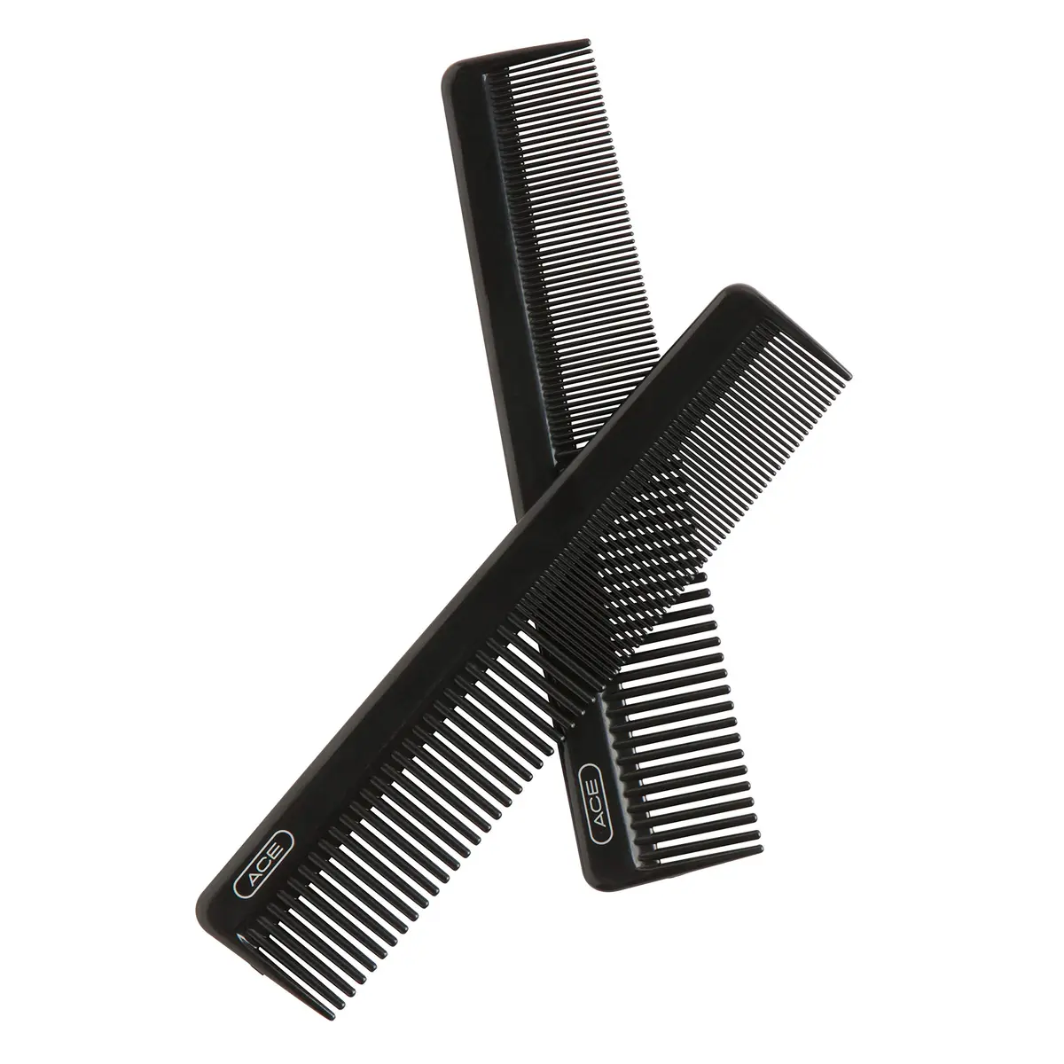Ace Hair Comb Dressing 7.5 Inch | Fine Teeth for Precise Styling, Durable Plastic, Black - view 7