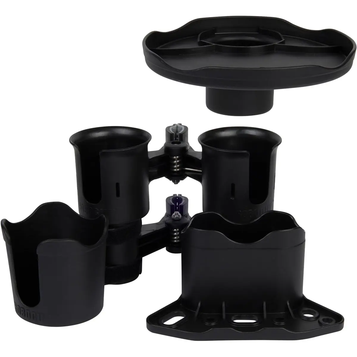 ROBOCUP Patented Clamp On Boat Cup Holder | Multifunction Dual Drink Caddy for Fishing, Boating & More - view 6