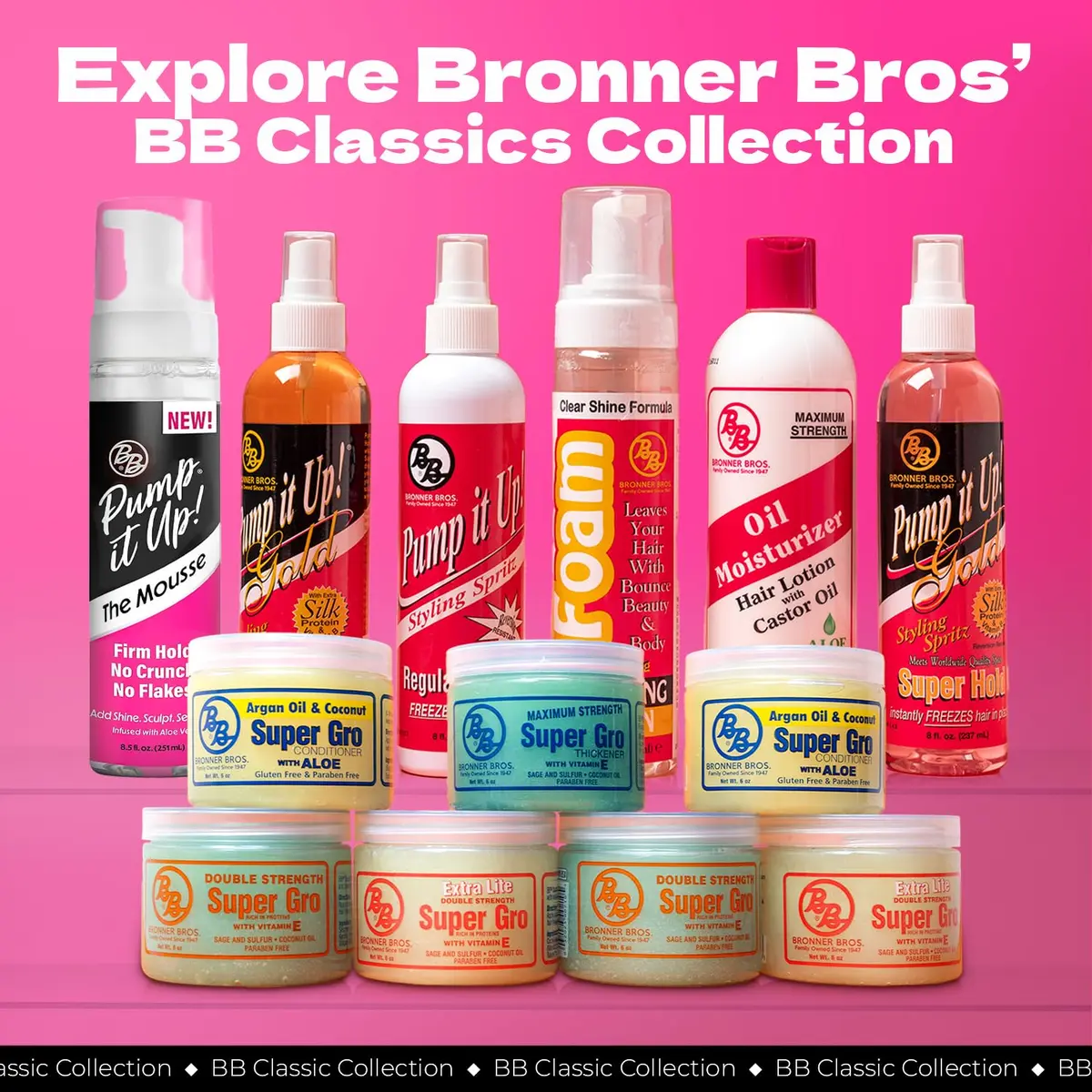 Bronner Bros Pump It Up Gold Styling Spritz 8oz | Super Hold Hair Spray for Defined Styles - view 8
