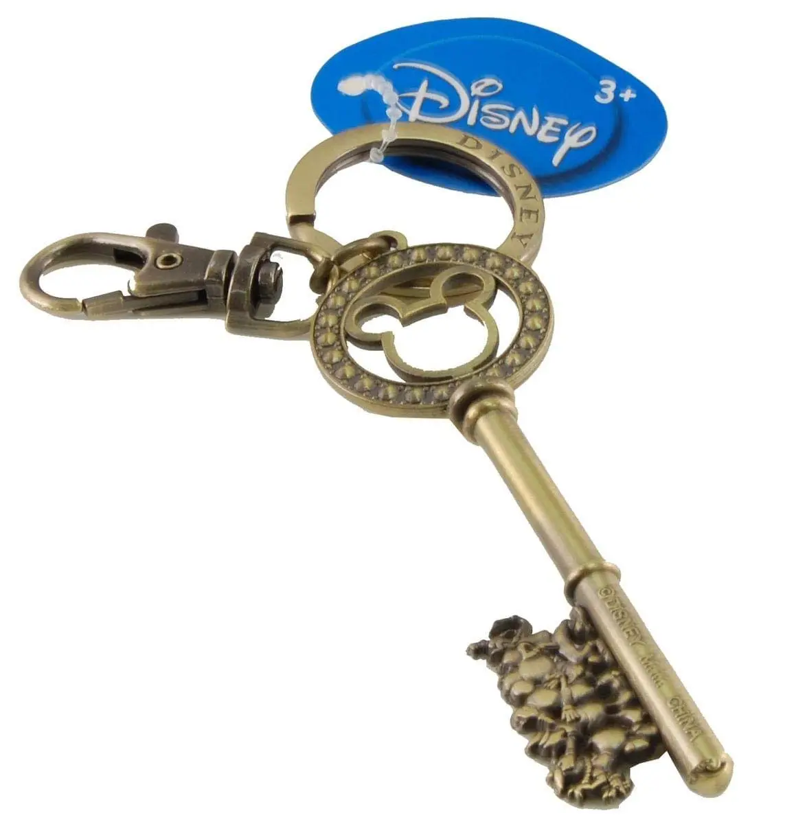 Disney Gold Master Key with Gem Beads Pewter Key Ring | Detailed Disney Keychain in India - main product image