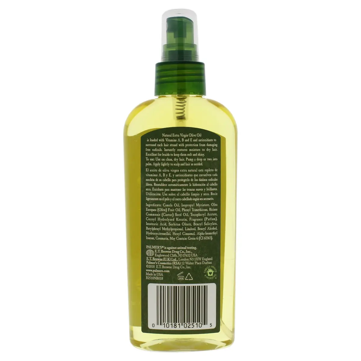 Palmer's Hair Oil Spray Conditioner, Olive Oil Formula 5.1 Oz | Nourishes & Adds Shine for All Hair Types - view 2