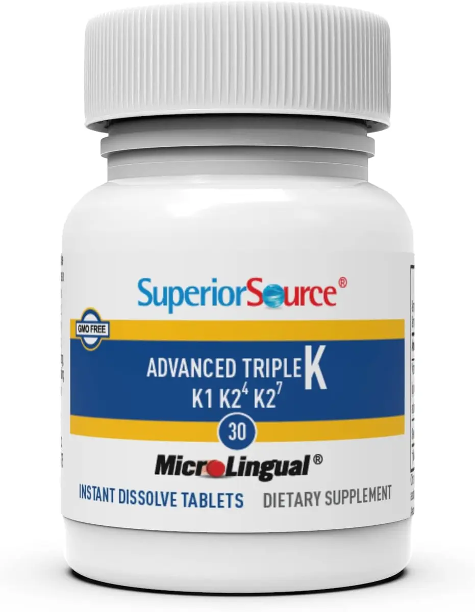 Superior Source Advanced Triple K, Vitamins K1 & K2 (MK-4), K2 (MK-7), 30Ct | Supports Bone & Heart Health - view 8