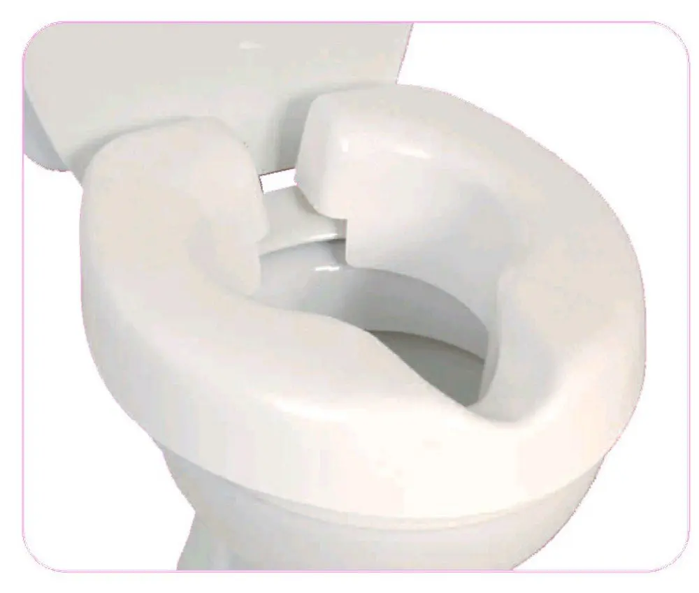 NRS Healthcare Novelle White 190kg Toilet Seat | Portable Clip-On, Travel Friendly, 75mm Rise - main product image