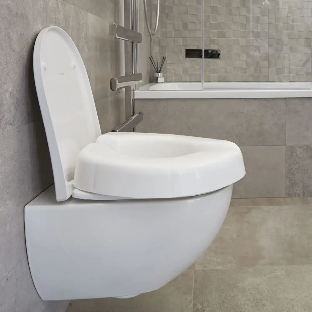 NRS Healthcare Novelle White 190kg Toilet Seat | Portable Clip-On, Travel Friendly, 75mm Rise - view 4