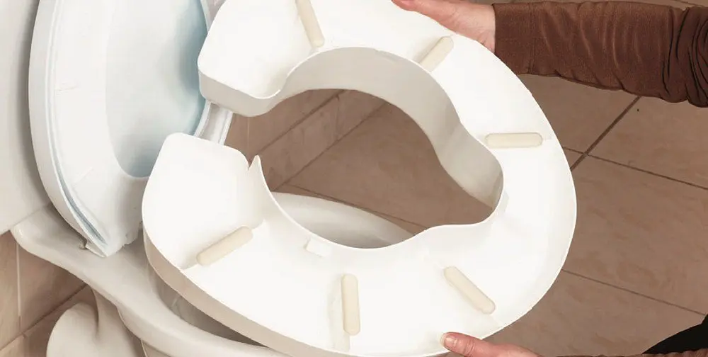 NRS Healthcare Novelle White 190kg Toilet Seat | Portable Clip-On, Travel Friendly, 75mm Rise - view 2
