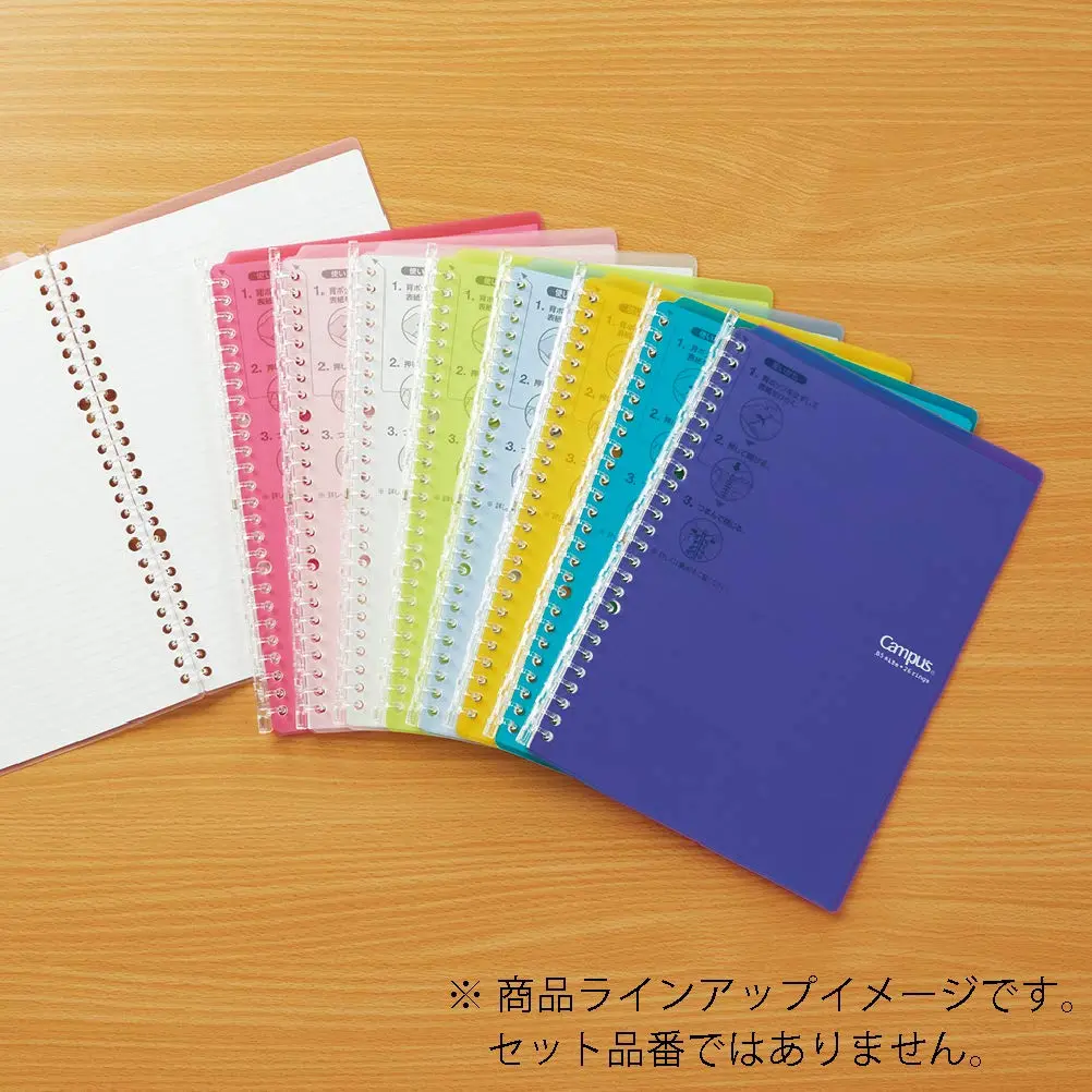 Kokuyo Smart Ring Binder, B5 Light Blue Binder Notebook, 25 Sheets Capacity | Japanese Stationery Imported for India - view 6
