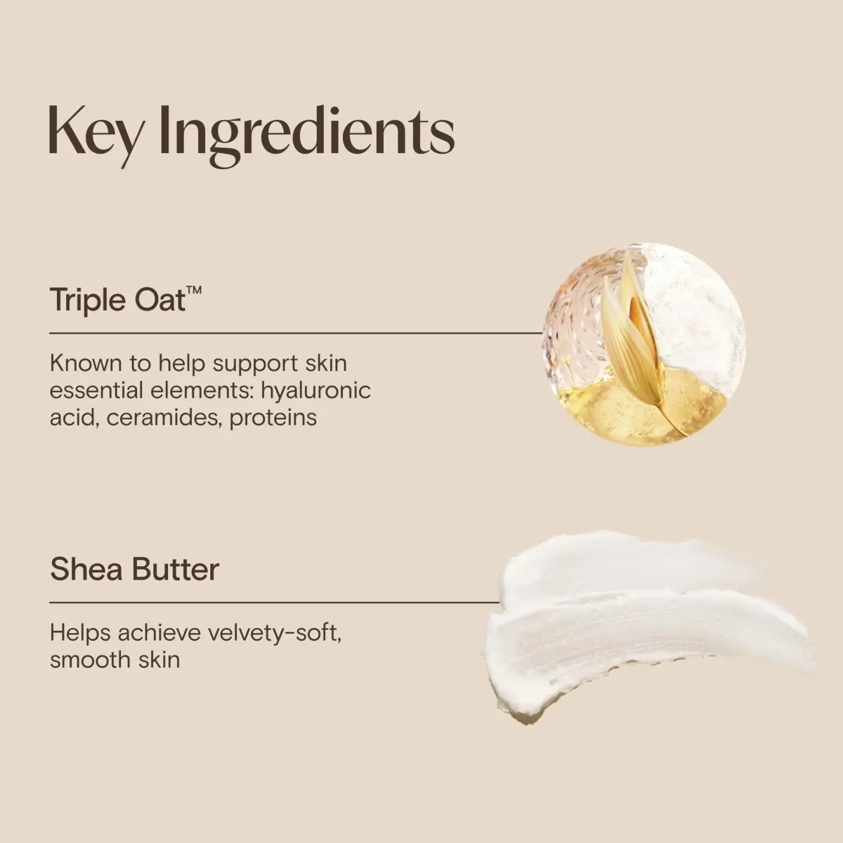 Aveeno Skin Relief Intense Moisture Repair Body Cream 325ml (11 Oz) | Fragrance-Free Triple Oat & Shea Butter for Very Dry Skin - view 6