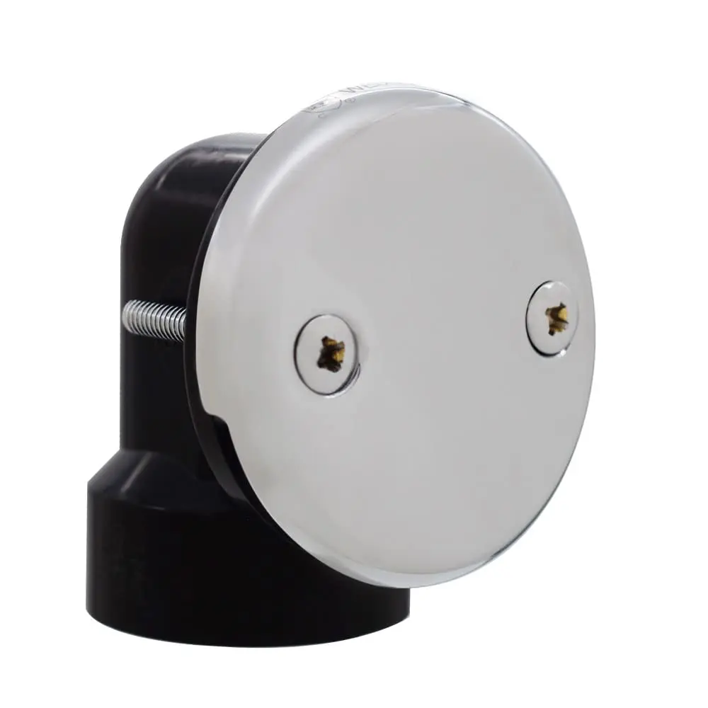 Westbrass 593144-26 Black 1-1/2" Tubular Tip-Toe Bath Waste Drain Kit, Polished Chrome | ADA Approved - view 4