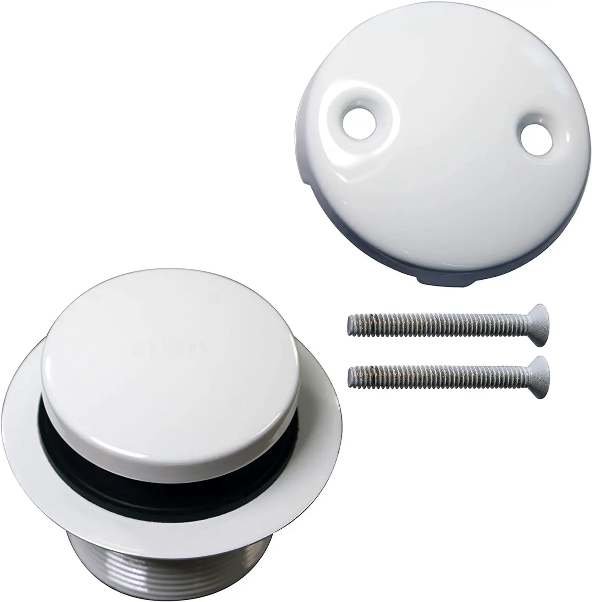 Westbrass 593144-50 Tubular Tip-Toe Bath Waste Drain Kit 1-1/2" Powder Coat White | ADA Approved - view 3
