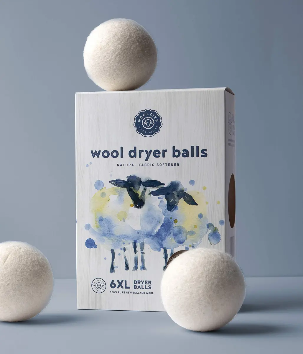 Woolzies Organic Wool Dryer Balls XL | 6-Pack (0.39 kg) | Natural Fabric Softener for Laundry - view 6