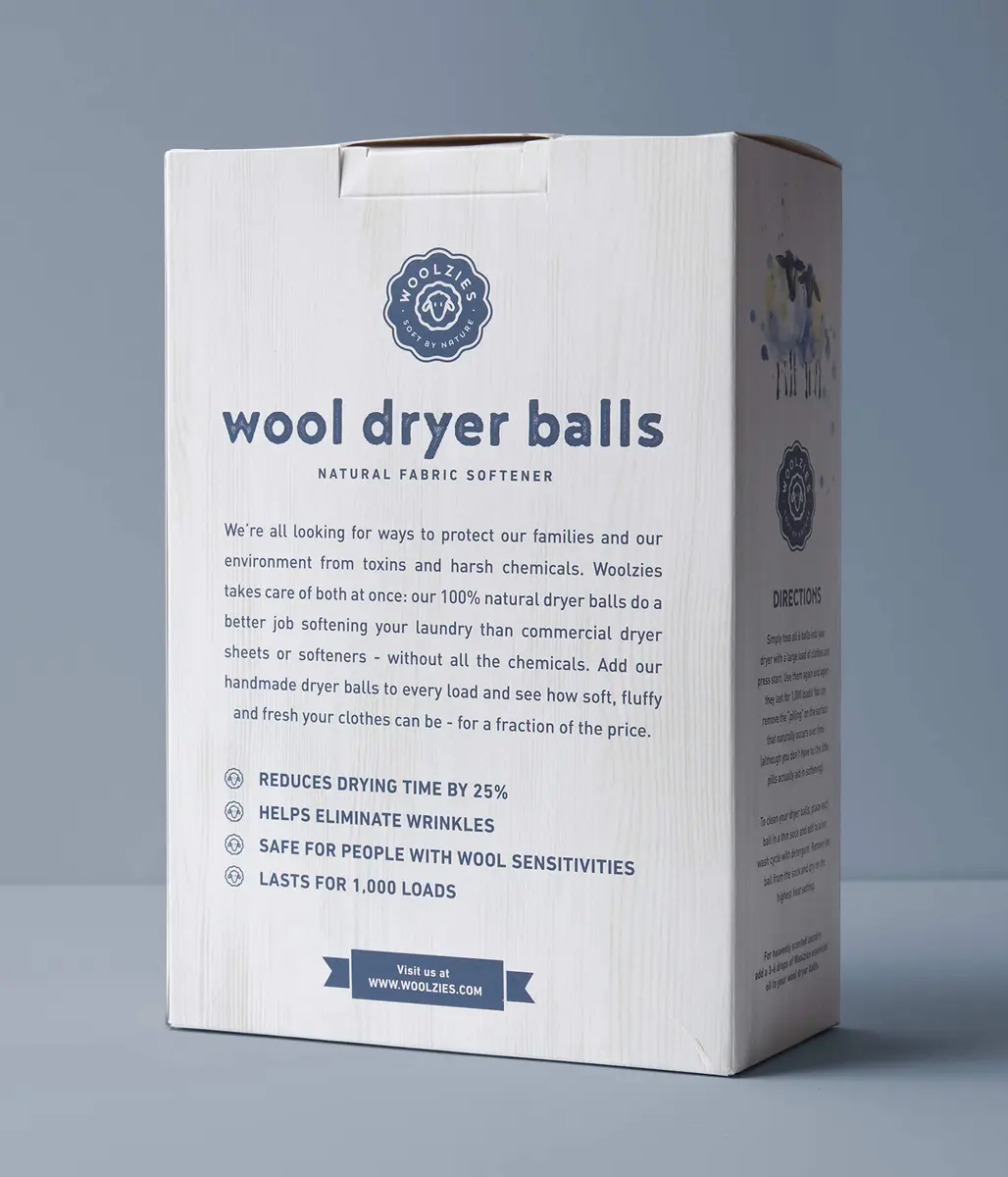 Woolzies Organic Wool Dryer Balls XL | 6-Pack (0.39 kg) | Natural Fabric Softener for Laundry - view 7