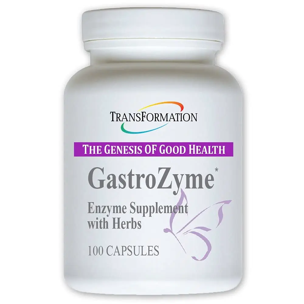 TRANSFORMATION GastroZyme Digestive Supplement 100 Capsules | Supports Gut Health & Comfort - main product image