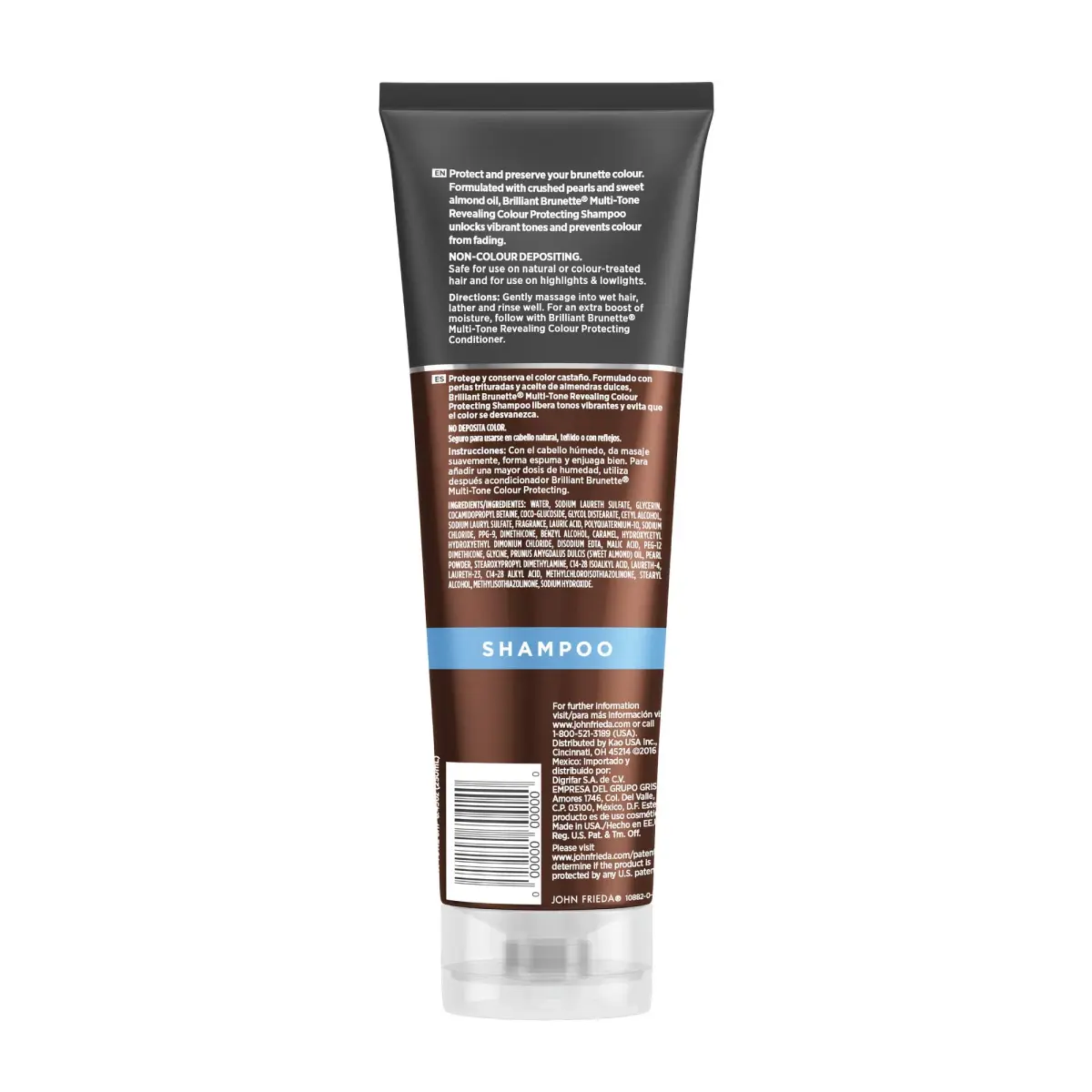 John Frieda Brilliant Brunette Color Boosting Shampoo 500ml (16.9 Fl Oz) | Enhances and Protects Multi-Dimensional Tones - view 6