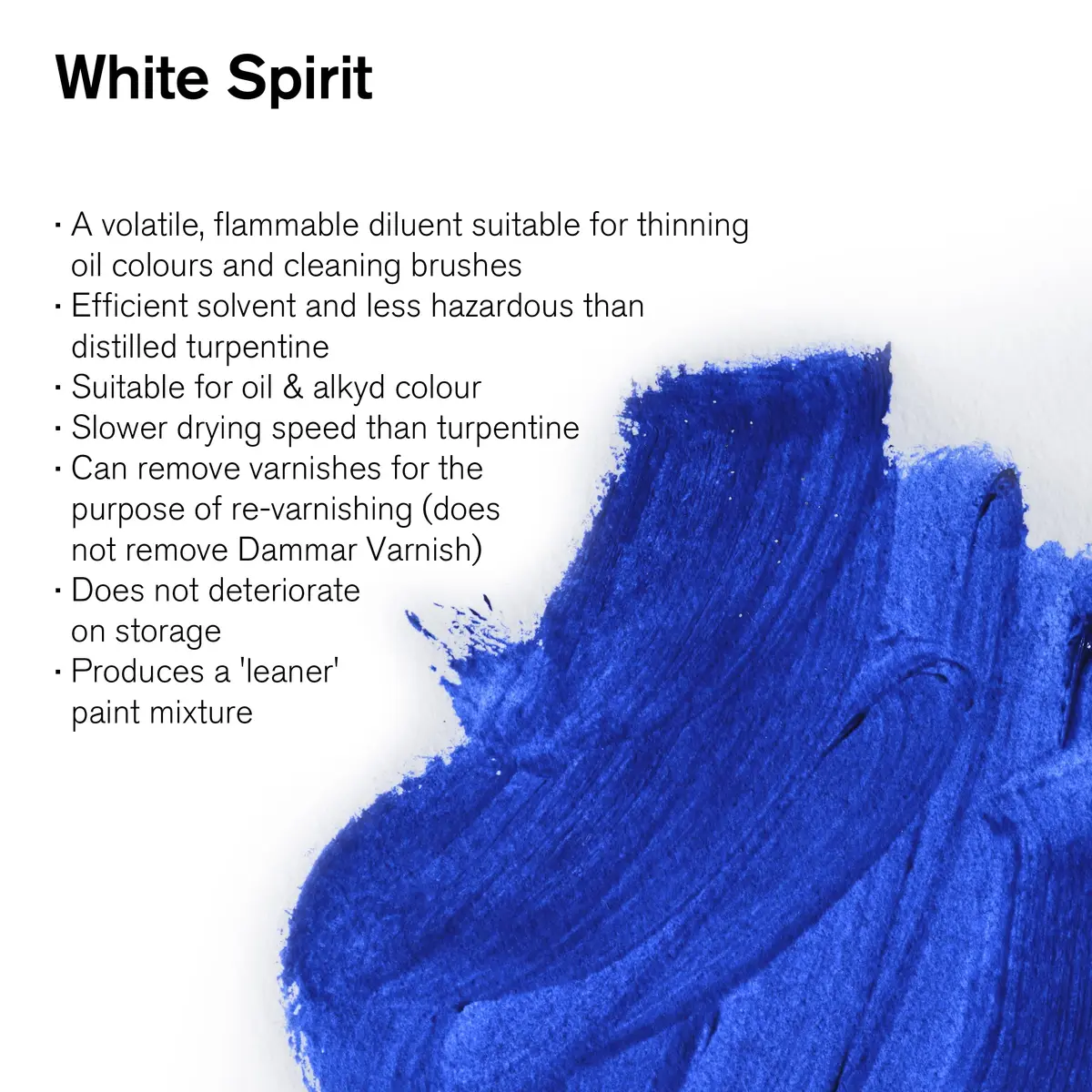 Winsor & Newton Artists' White Spirits, 75ml | Thinner & Brush Cleaner for Oil & Alkyd Colors - view 2