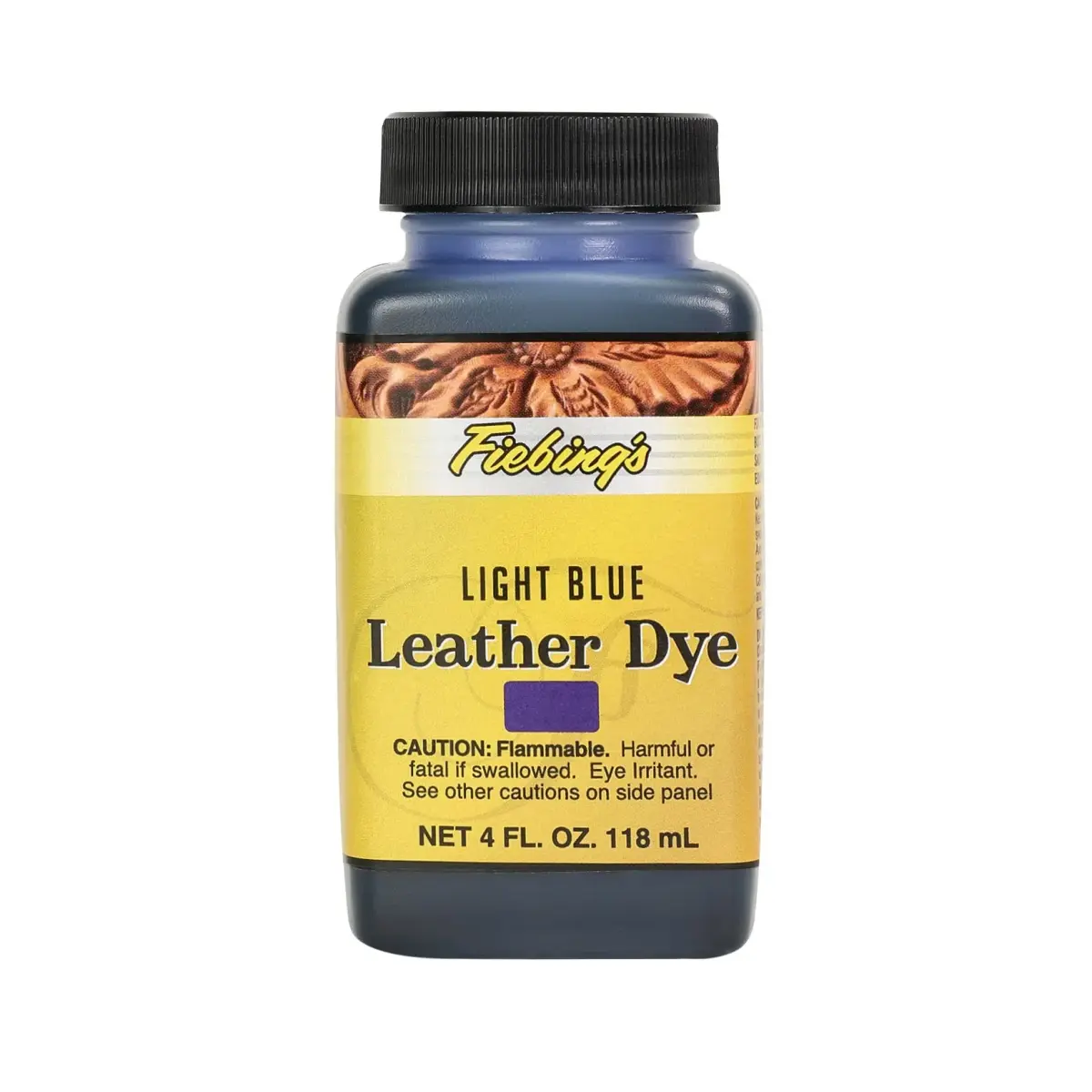 Fiebing's Light Blue Leather Dye 118ml (4 fl oz) - Alcohol-Based Penetrating Dye - main product image