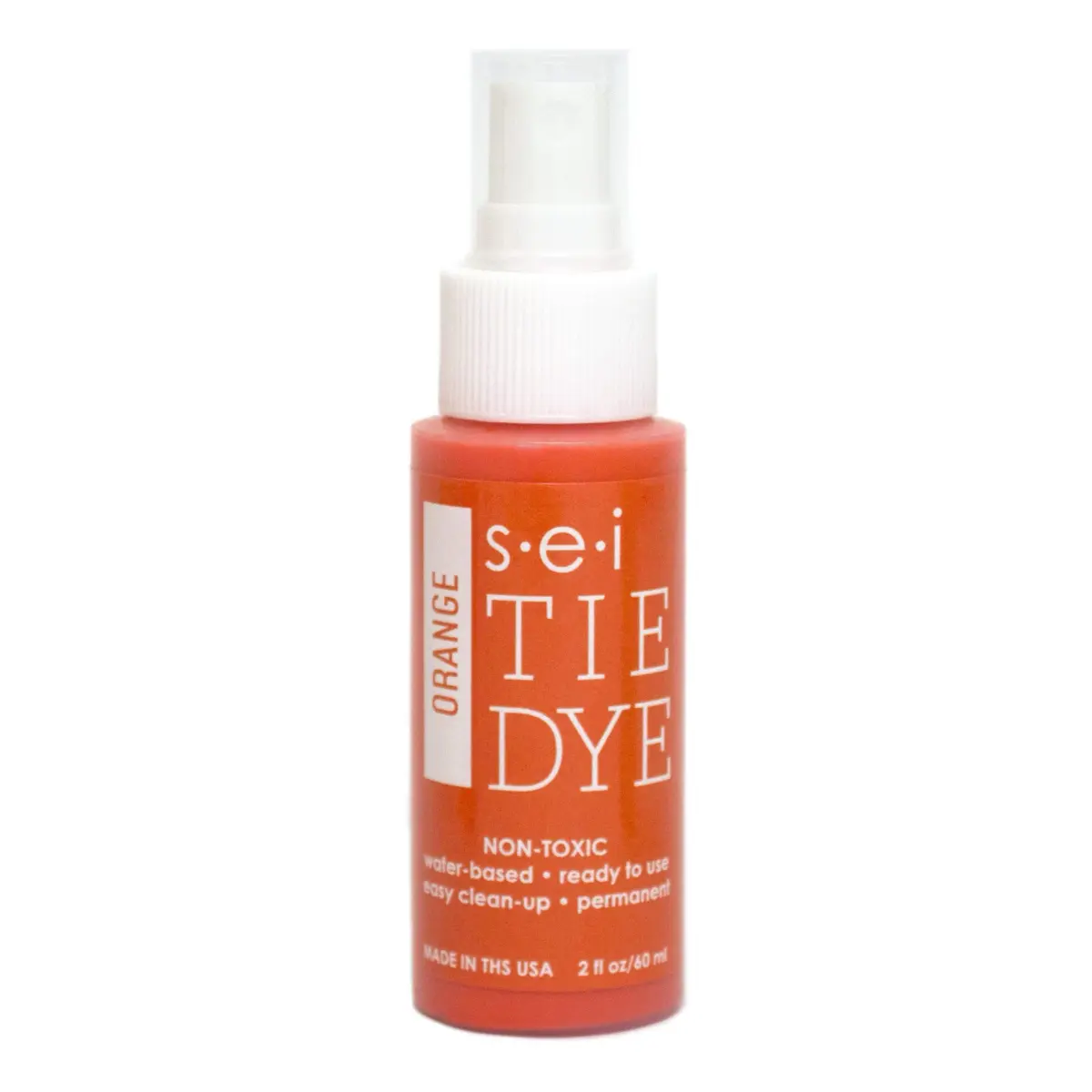 S·E·I Orange Tie Dye Spray Dye 59ml (2 Fl Oz) | Permanent Fabric Color for Cotton, Lace, and Blends - main product image