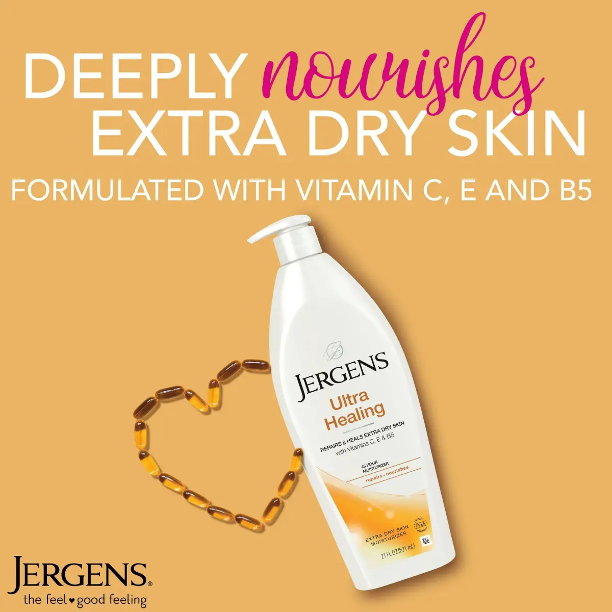 Jergens Ultra Healing Dry Skin Moisturizer 621 ml (21 Fl Oz) | Dermatologist Tested for Extra Dry Skin - view 3