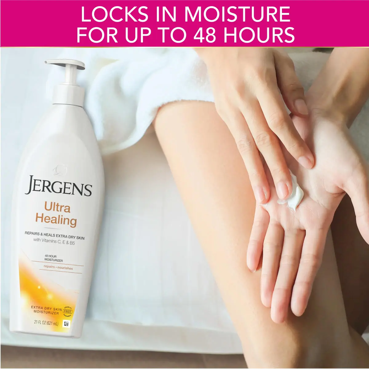 Jergens Ultra Healing Dry Skin Moisturizer 621 ml (21 Fl Oz) | Dermatologist Tested for Extra Dry Skin - view 4