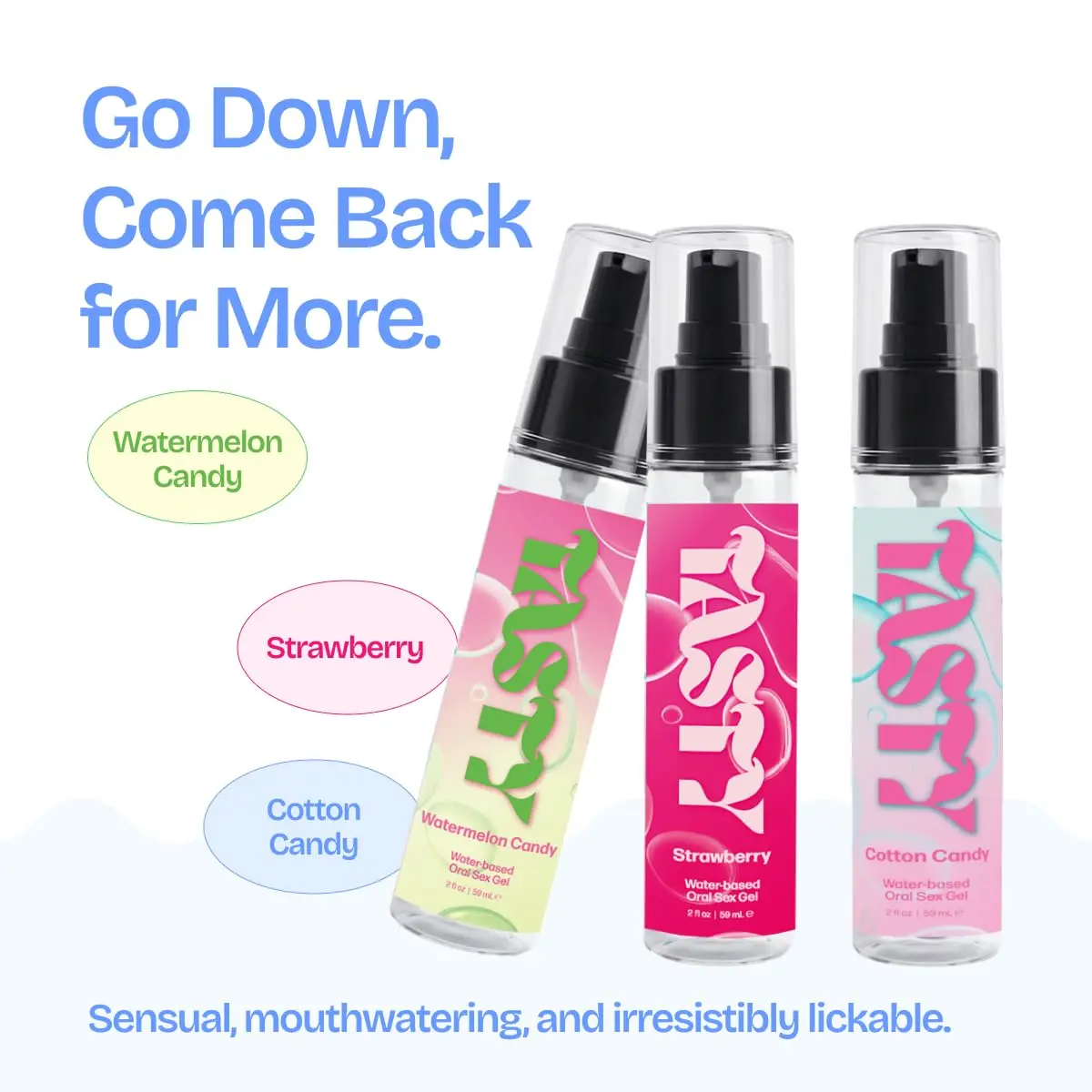 IntiMD Tasty Cotton Candy Water Based Flavored Edible Play Oral Gel, 2 oz | Candy-Inspired Sensual Flavor, Safe & Vegan - view 8