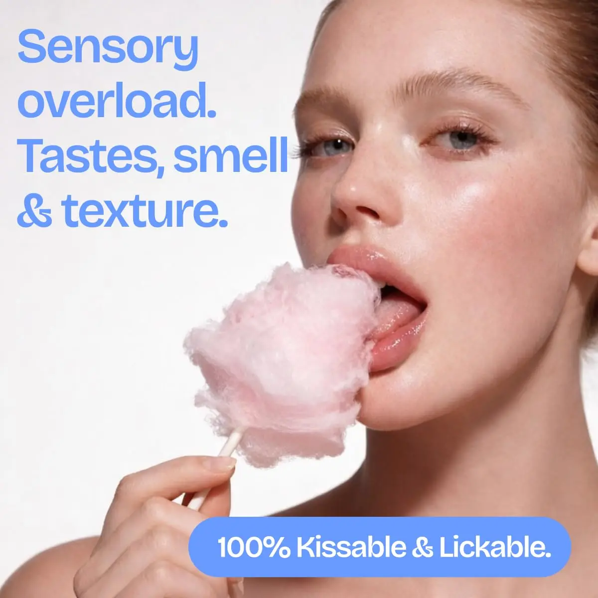 IntiMD Tasty Cotton Candy Water Based Flavored Edible Play Oral Gel, 2 oz | Candy-Inspired Sensual Flavor, Safe & Vegan - view 3