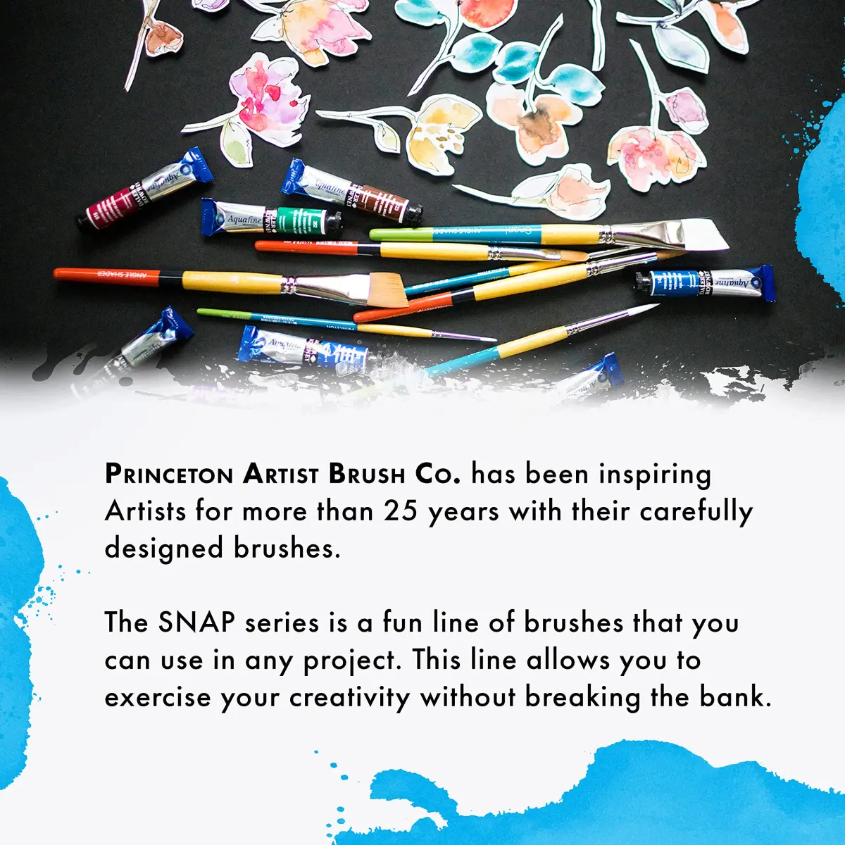 Princeton Snap! Round Paintbrush Size 0 (7 cm / 0.3 in) | Synthetic Taklon Bristles for Watercolor & Acrylics - view 7