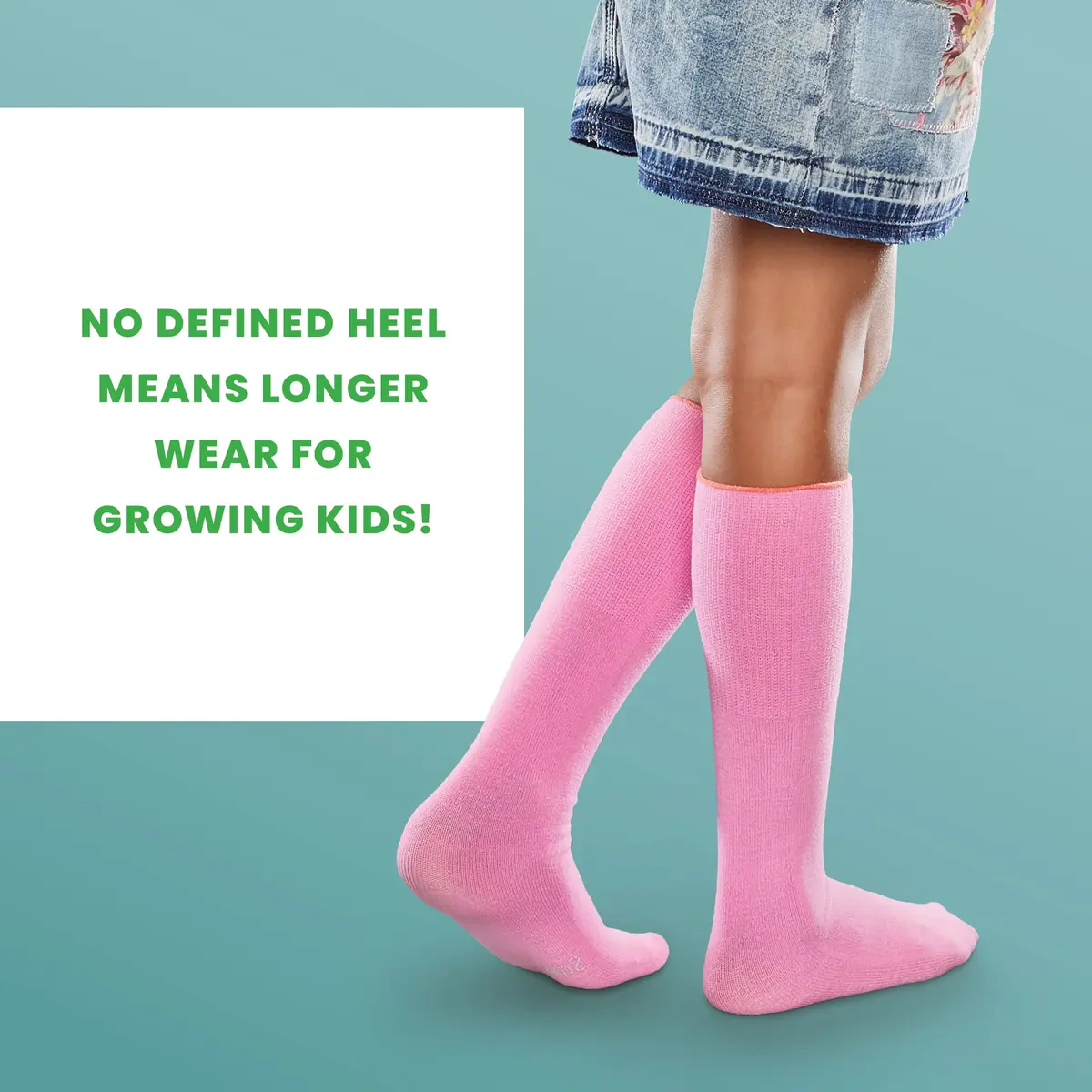 SmartKnitKIDS Seamless Socks for Sensory Issues | Made in USA, Knee Length, Black - view 7