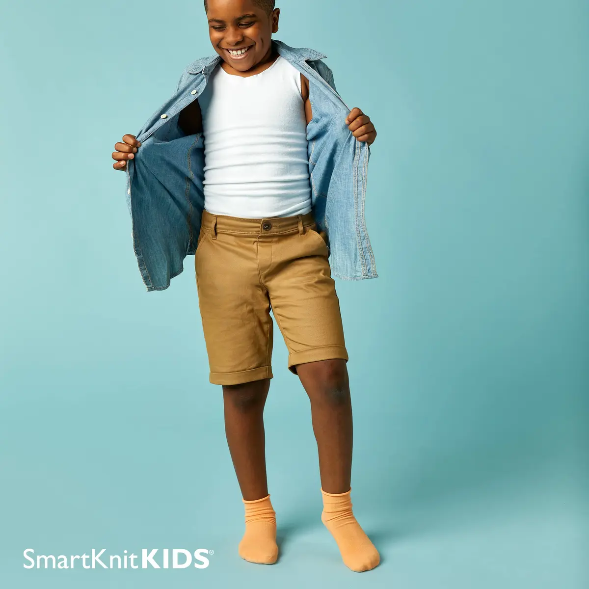 SmartKnitKIDS Seamless Socks for Sensory Issues | Made in USA, Knee Length, Black - view 2
