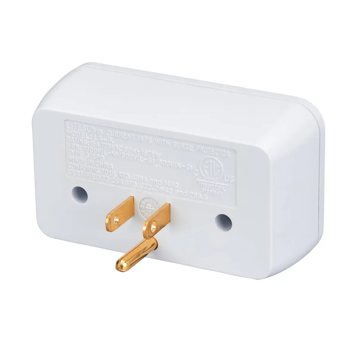 TRIPP LITE Surge Protector 3 Outlets | 660 Joules, Compact, UL Certified, Lifetime Warranty - view 4