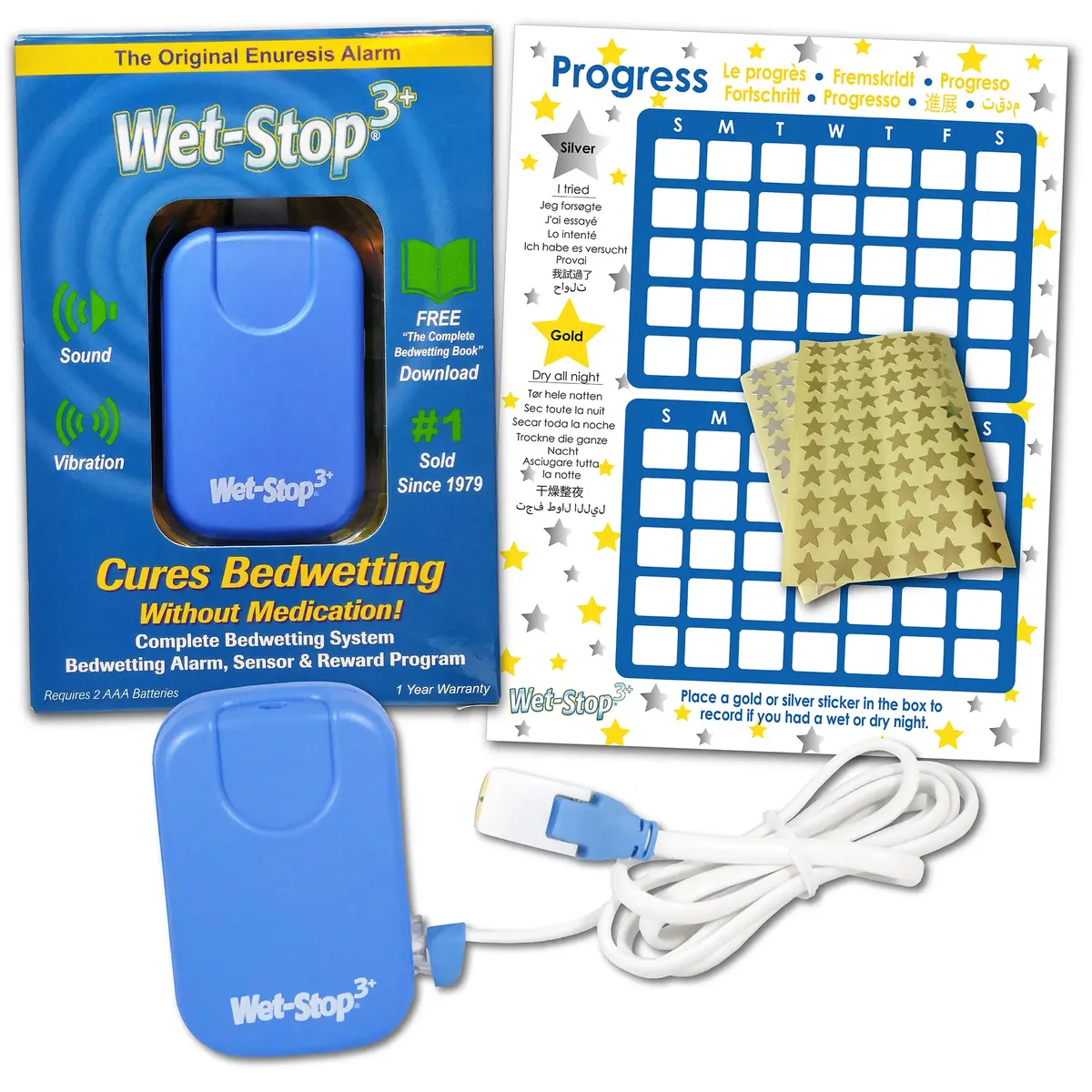 Wet-Stop 3+ Bedwetting Enuresis Alarm with Loud Sound & Vibration for Boys/Girls | Clinically Proven Solution - view 2