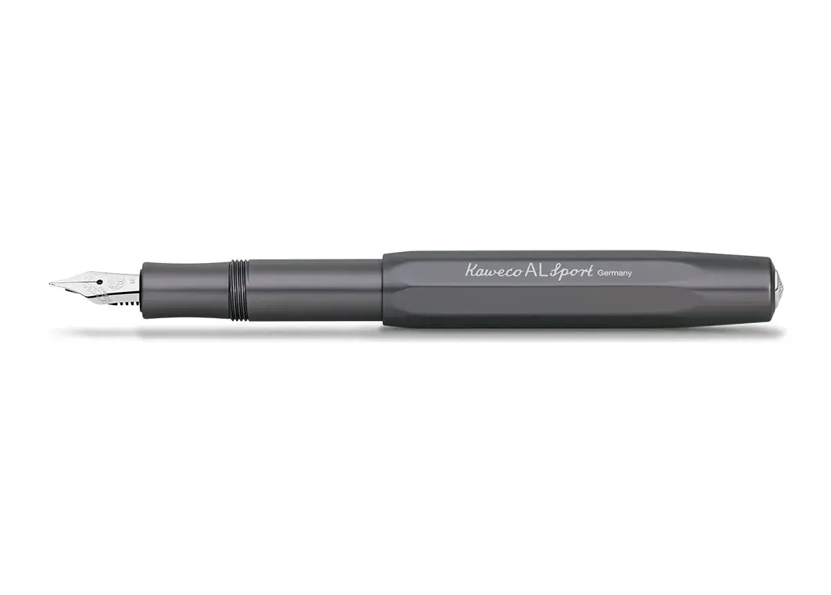 Kaweco AL SPORT Fountain Pen Anthracite Medium Nib | Premium Aluminium Body, Made in Germany Nib - main product image