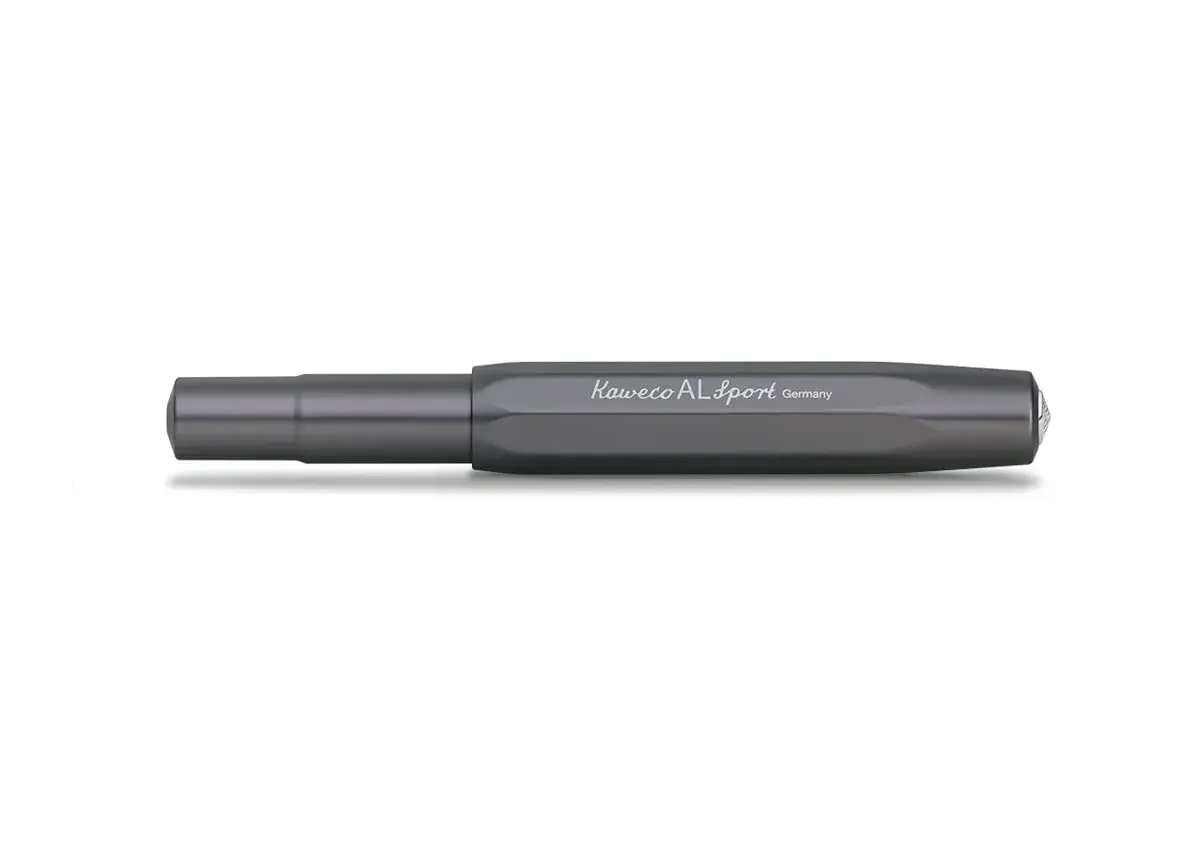 Kaweco AL SPORT Fountain Pen Anthracite Medium Nib | Premium Aluminium Body, Made in Germany Nib - view 2