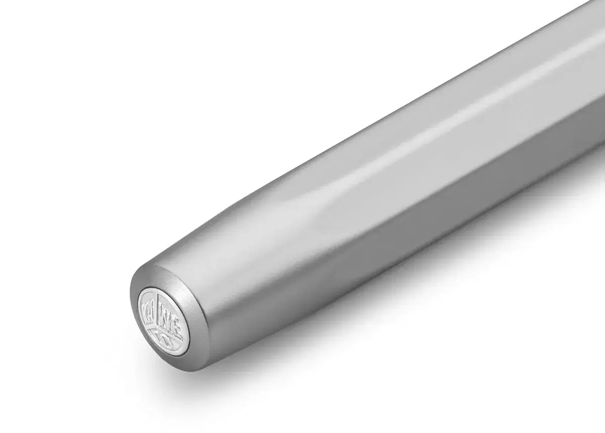 Kaweco AL SPORT Fountain Pen Silver 13 cm (0.5 in) | Premium Metal Pen with Medium Nib, Made in Germany - view 4