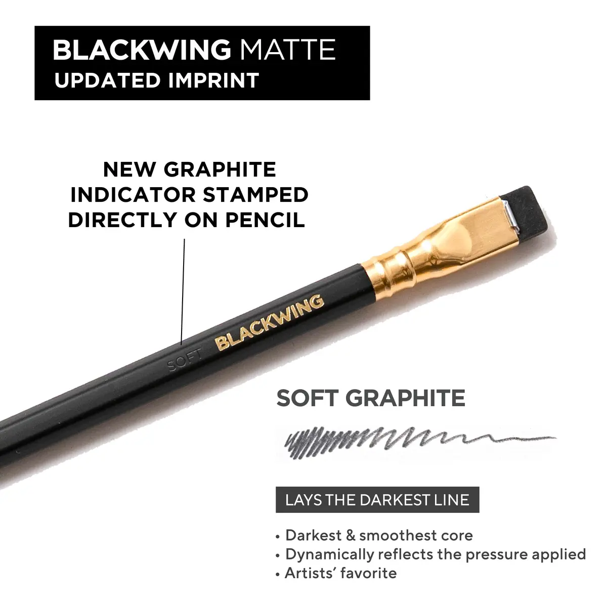 Blackwing Matte Pencils, Soft Graphite for Writing & Drawing, 12 Count | Premium Japanese Graphite - view 3