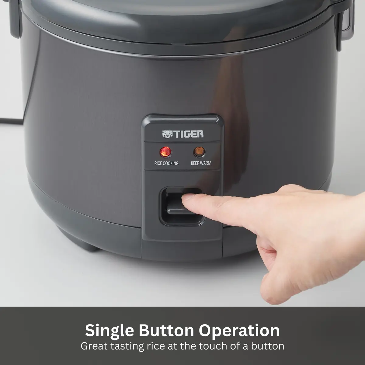 Tiger JNP-S55U-KY 3 Cup Capacity Rice Cooker with Non-Stick Inner Pot, Retractable Power Cord, and Keep Warm up to 12 hours, Black - view 2